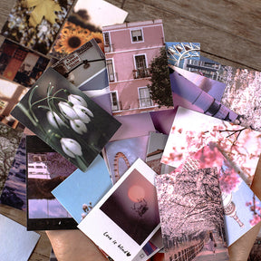 Vintage Scenery Collage Washi Paper Sticker Book b4