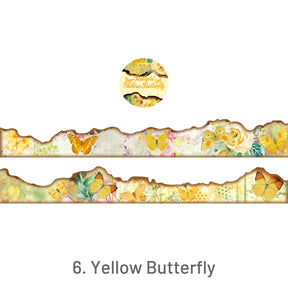 Vintage Special Shaped Burnt Butterfly Washi Tape sku-6