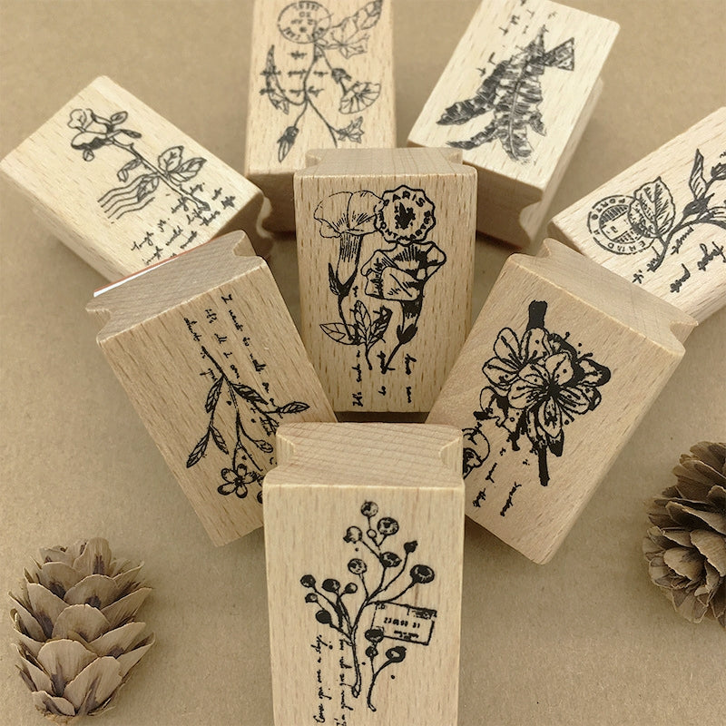 Prima, Ruby Violet, Cling Rubber Stamps, Whimsical Stamps, Grass Stamp,  Journaling Stamps, Flower Stamps. Quote Stamps, Blank Lines Stamp