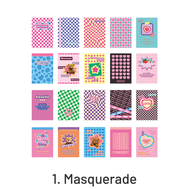 Whimsy Life Adhesive Background Sticker Book sku-1