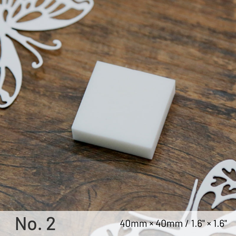 White Square DIY Rubber Stamp Carving Block sku-1