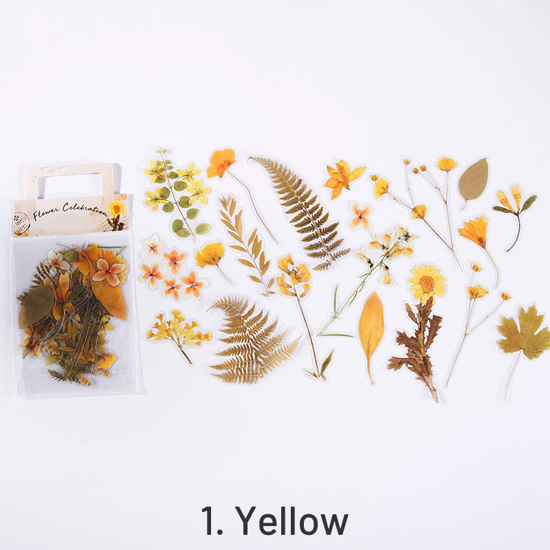 Wild Field Flower Plant PET Sticker Pack sku-1