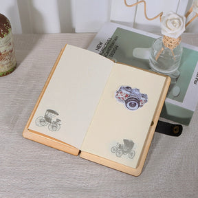 Wooden Vintage Flora And Fauna Notebook 1